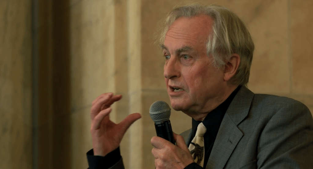 Richard Dawkins al inicio de Ex Libris