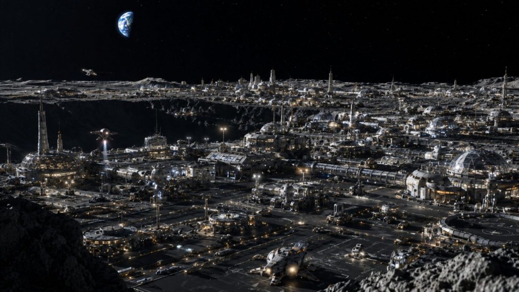 Ciudad en la Luna de la NASA